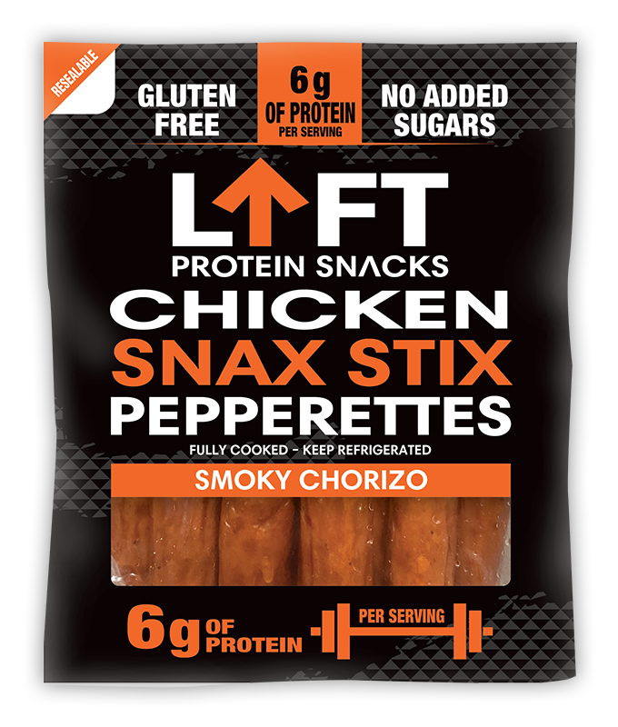 LIFT Chicken Snax Stix Pepperettes – Smoky Chorizo